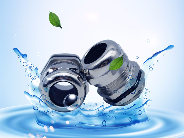 黄铜镀镍防水接头